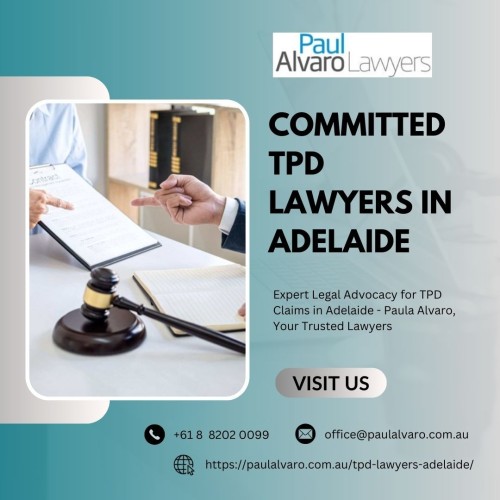 Seeking assistance with Total and Permanent Disability (TPD) claims? Turn to Paula Alvaro, your trusted TPD lawyers in Adelaide for expert legal guidance. Explore our services at https://paulalvaro.com.au/tpd-lawyers-adelaide/