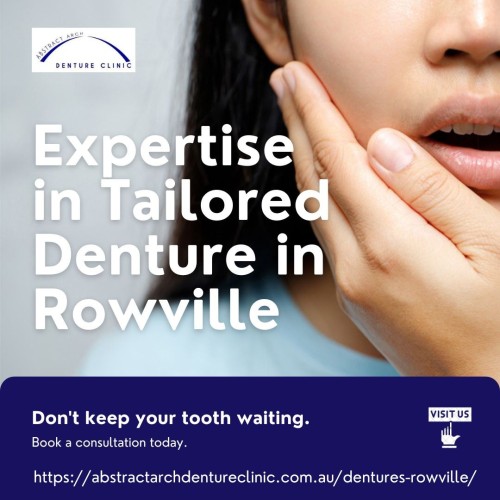 Discover the meticulous craftsmanship of dentures in Rowville with Abstract Arch Denture Clinic. Our team ensures personalized solutions for comfortable and natural-looking smiles. Explore our services at https://abstractarchdentureclinic.com.au/dentures-rowville/